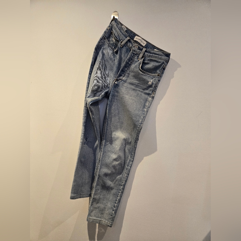 Denim Forum Yoko High Rise Slim Distressed Size 26 - Picture 3 of 14